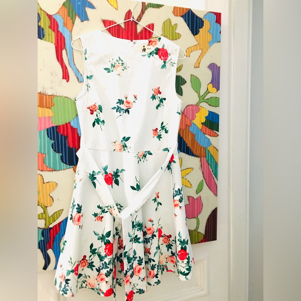 Floral Fit and Flair Retro Small Boutique 1861 dress